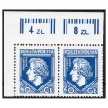 1927 Fi. 225e ** Chopin parka znaczki z gwarancją odmiana ciemnoniebieska