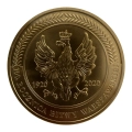 Medal 100. rocznica Bitwy Warszawskiej 1920 Cud nad Wisłą platerowany