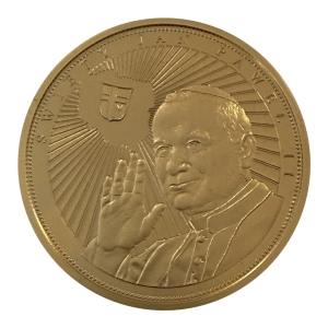 Medal 100. rocznica urodzin Jana Pawła II 1920–2020 platerowany
