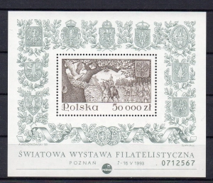 1993 Fi. blok 152 B ** Legenda o Orle Białym