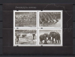 2009 Fi. blok 217 ** Zwierzęta Afryki