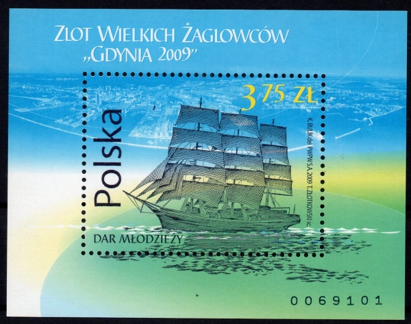 2009 Fi. blok 219 ** Zlot żaglowców Gdynia 2009