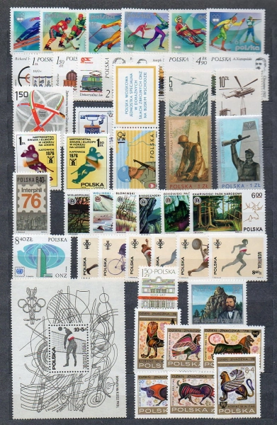 1976 Rocznik + bloki czyste **