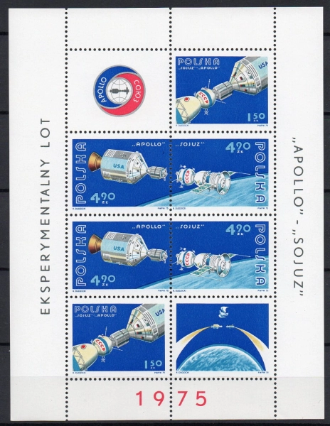 1975 Fi. 2239-2241 ** Apollo-Sojuz arkusik
