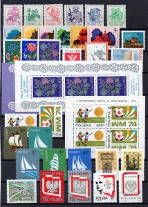 1974 Rocznik + bloki czyste **