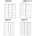 Optima MIX - 5 kart na 152 monety - LEUCHTTURM - strony do albumu Optima