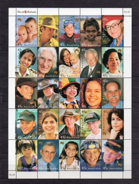 Zbiór znaczków i arkusz Australia 1956-2000 **