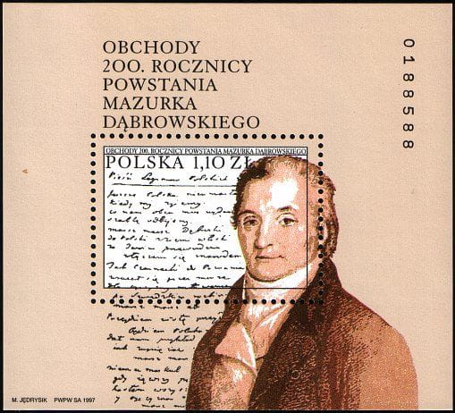 1997 Fi. blok 161 ** Mazurek Dąbrowskiego