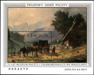 1996 Fi. blok 158 ** Światowy Dzień Poczty