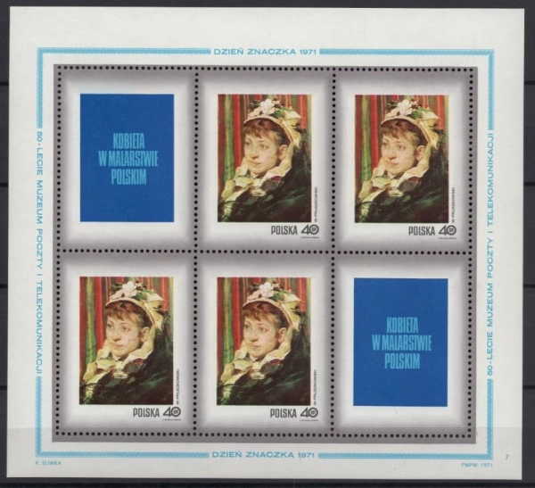 1971 Fi. blok 79 - 86 ** Dzień znaczka Malarstwo
