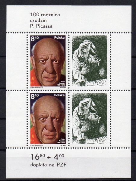 1981 Fi. blok 114 ** Pablo Picasso