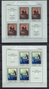 1968 Fi. bloki 49 - 56 ** Malarstwo polskie