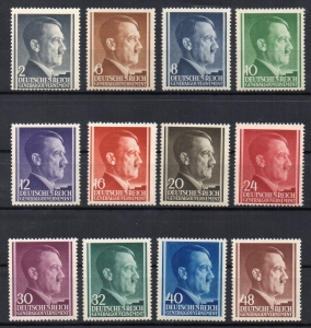 1941 Fi. GG 71-82 ** Hitler na tle jednolitym