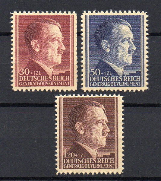 1942 Fi. GG 89 - 91 ** 53 urodziny Hitlera
