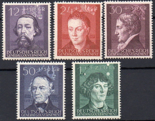 1942 Fi. GG 96 - 100 ** 3. rocznica GG