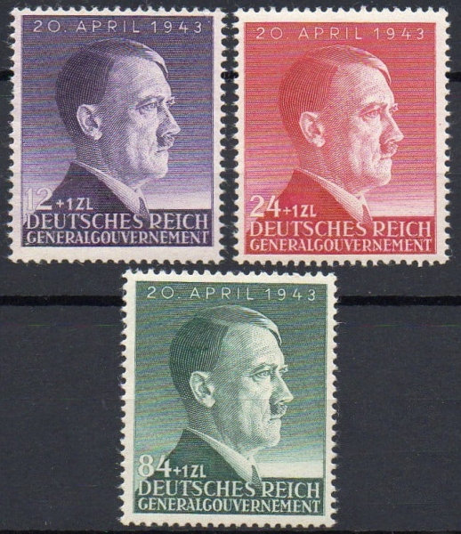1943 Fi. GG 101-103 ** 54 urodziny Hitlera
