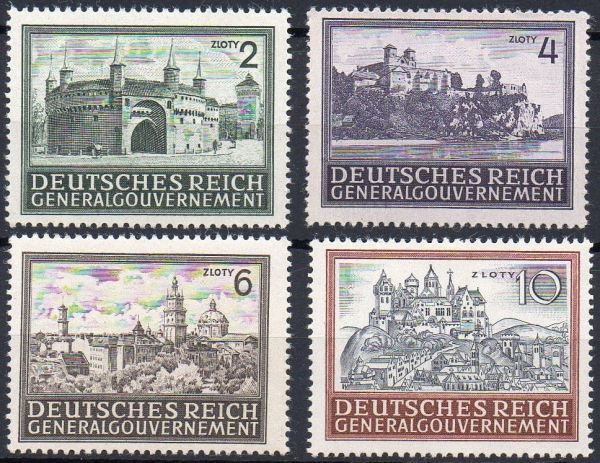 1943 Fi. GG 113 - 116 ** Zabytkowe budowle IV