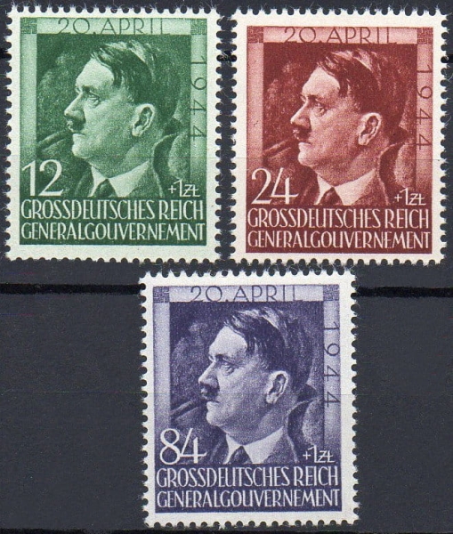 1944 Fi. GG 117-119 ** 55 urodziny Hitlera