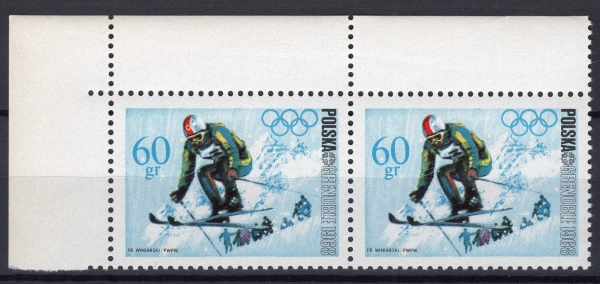 1968 Fi. 1674 B1 ** IO Grenoble gwarancja - otwarte O w GRENOBLE