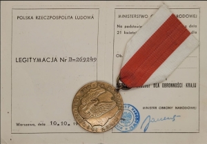 Medal Za zasługi dla obronności kraju brązowy PRL