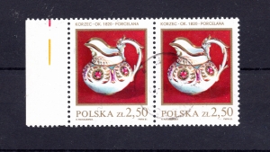1981 Fi. 2598 kasowane B1 Polska ceramika szlachetna - plamka przy "K" W "POLSKA"