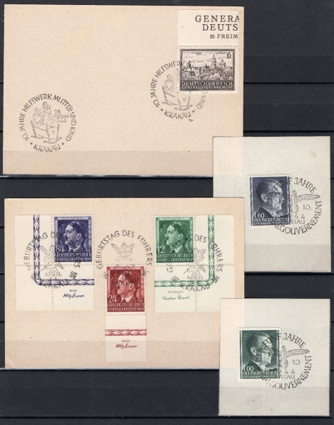 GG 1944  kasowniki okolicznościowe 36-38