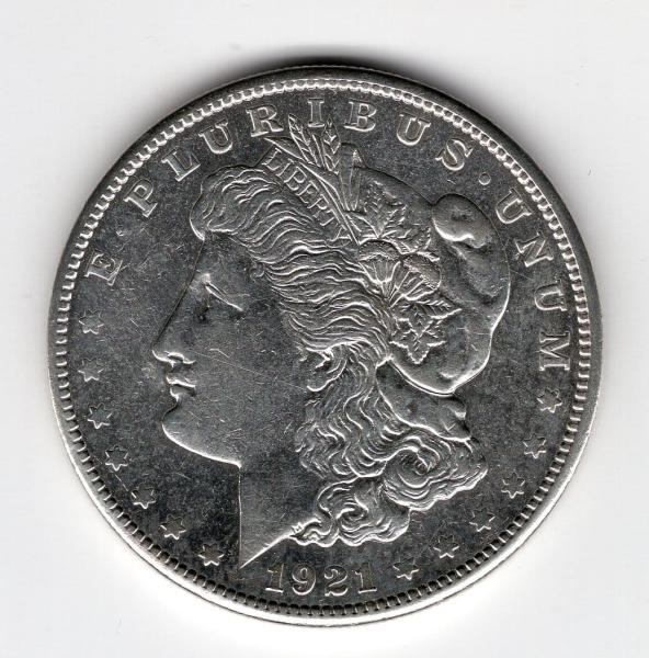 USA 1 dolar Morgana 1921 Ag 900 mennica S