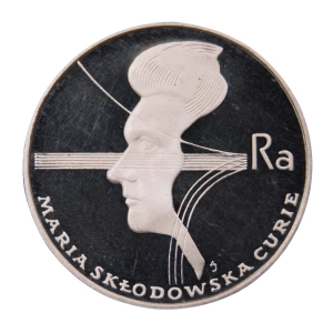 100 zł 1974 srebrna moneta Maria Skłodowska-Curie