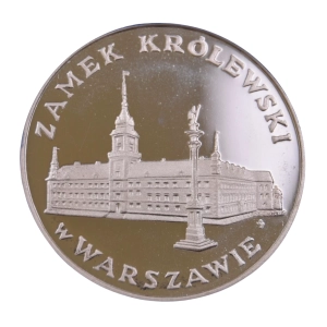 100 zł 1975 srebrna moneta Zamek Królewski