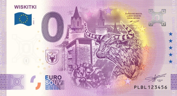 2023 banknot 0 euro - Wiskitki