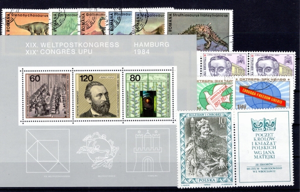 Pakiet Świat 15 znaczków czyste na czarnej karcie transportowej  [05]