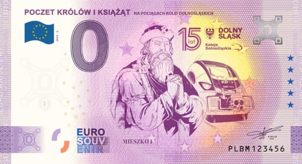 2023 banknot 0 euro - KD - Mieszko I