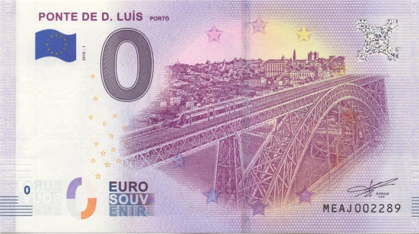 2018 banknot 0 euro - Ponte De D. Luis