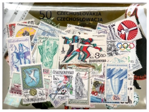 Pakiet 50 znaczków pocztowych - CZECHOSŁOWACJA