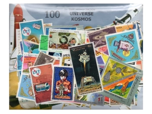 Pakiet 100 znaczków pocztowych - KOSMOS
