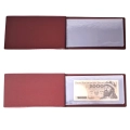 Klaser kieszonkowy na 20 banknotów - bordo, estetyczny i bezpieczny
