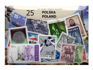 Pakiet 25 znaczków pocztowych - POLSKA