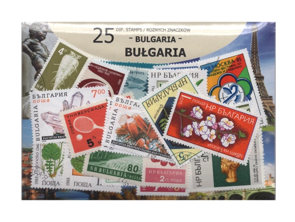 Pakiet 25 znaczków pocztowych - BUŁGARIA