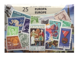 Pakiet 25 znaczków pocztowych - EUROPA