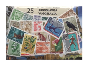 Pakiet 25 znaczków pocztowych - JUGOSŁAWIA