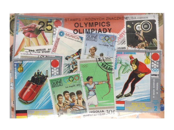 Pakiet 25 znaczków pocztowych - OLIMPIADY