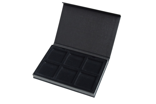 Pudełko AIRBOX na 6 monet w quadrum - Leuchtturm - eleganckie przechowywanie